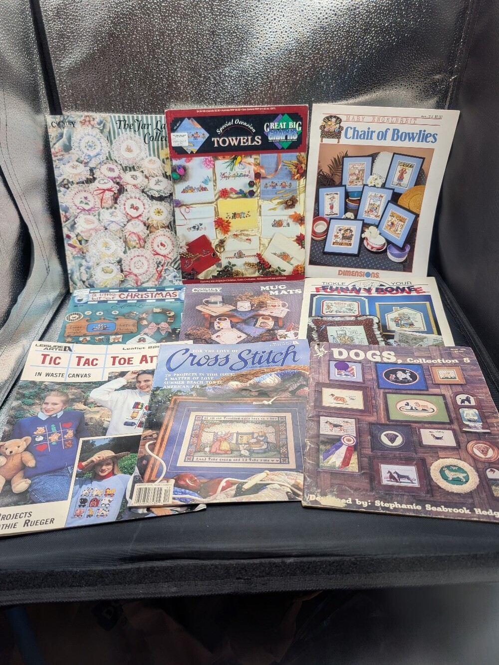 Vintage Lot Of 9 Cross Stitch Leaflets And Booklets.
